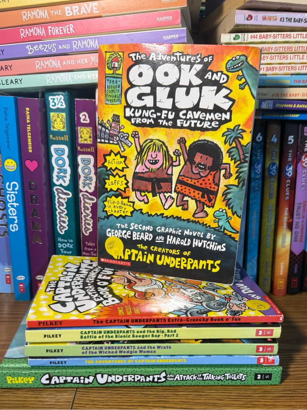Captain underpants book lot + bonus book